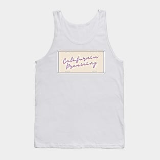 California Dreaming License Plate Tank Top